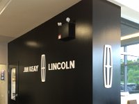 3D lettering and logo enriched the look of this showroom